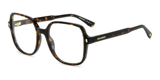 Dsquared2 D2 0081 women Havana Squared Eyeglasses