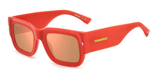 Dsquared2 D2 0089/S/SE men Orange Rectangle Sunglasses