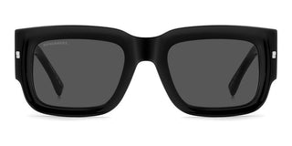 Dsquared2 D2 0089/S/SE men Black Rectangle Sunglasses