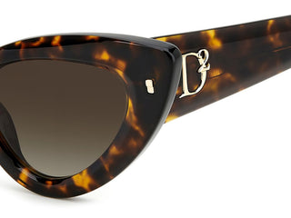 Dsquared2 D2 0092/S women Havana Cat Eye Sunglasses