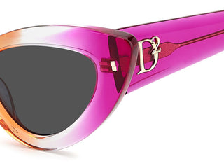 Dsquared2 D2 0092/s Women Violet Cat Eye Sunglasses
