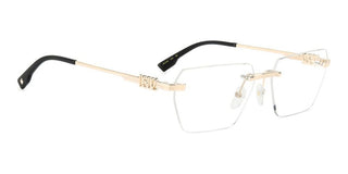 Dsquared2 D2 0102 men Gold Geometric Eyeglasses