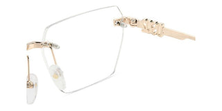 Dsquared2 D2 0102 men Gold Geometric Eyeglasses