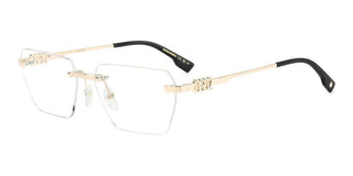 Dsquared2 D2 0102 men Gold Geometric Eyeglasses