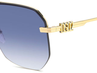 Dsquared2 D2 0103/S men Blue Geometric Sunglasses