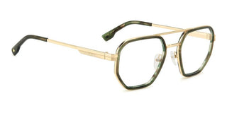 Dsquared2 D2 0111 men Green Geometric Eyeglasses