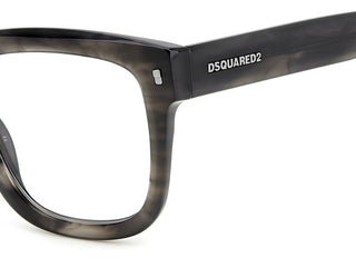 Dsquared2 D2 0114 men Grey Squared Eyeglasses