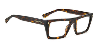 Dsquared2 D2 0130 Men Havana Rectangle Eyeglasses