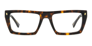 Dsquared2 D2 0130 Men Havana Rectangle Eyeglasses