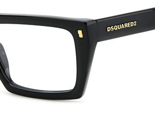 Dsquared2 D2 0130 Men Black Rectangle Eyeglasses