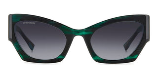Dsquared2 D2 0132/s Women Green Cat Eye Sunglasses