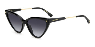 Dsquared2 D2 0134/s Women Black Cat Eye Sunglasses