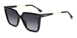 Dsquared2 D2 0135/s Women Black Squared Sunglasses
