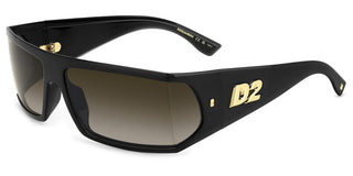 Dsquared2 D2 0140/s Men Black Rectangle Sunglasses