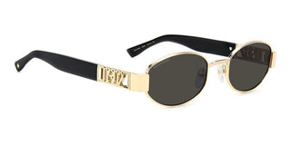Dsquared2 D2 0155/s Men Rose Gold Oval Sunglasses