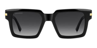 Dsquared2 D2 0161/g/s Men Black Squared Sunglasses