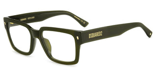 Dsquared2 D2 0167/g Men Green Rectangle Eyeglasses