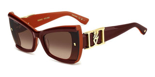 Dsquared2 D2 0170/s Women Brown Butterfly Sunglasses