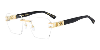 Dsquared2 D2 0173 Men Rose Gold Squared Eyeglasses