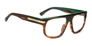 Dsquared2 D2 0179 Men Brown Rectangle Eyeglasses
