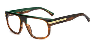 Dsquared2 D2 0179 Men Brown Rectangle Eyeglasses