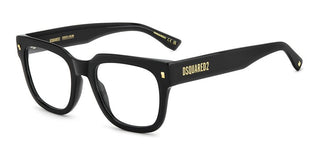 Dsquared2 D2 0181 Men Black Geometric Eyeglasses