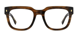 Dsquared2 D2 0181 Men Brown Geometric Eyeglasses