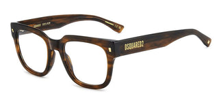 Dsquared2 D2 0181 Men Brown Geometric Eyeglasses
