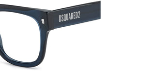 Dsquared2 D2 0181 Men Blue Geometric Eyeglasses