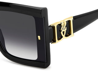 Dsquared2 D2 0185/G/S women Black Squared Sunglasses