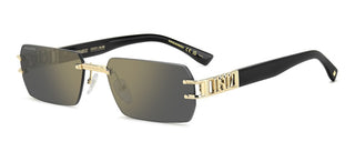 Dsquared2 D2 0189/s/se Men Rose Gold Rectangle Sunglasses