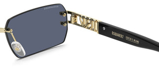 Dsquared2 D2 0189/s/se Men Rose Gold Rectangle Sunglasses