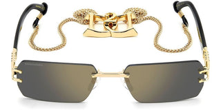 Dsquared2 D2 0189/s/se Men Rose Gold Rectangle Sunglasses