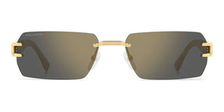 Dsquared2 D2 0189/s/se Men Rose Gold Rectangle Sunglasses