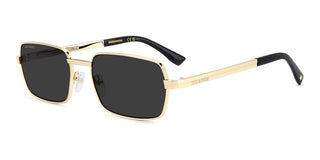 Dsquared2 D2 0192/s Men Gold Rectangle Sunglasses