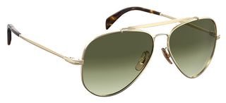 David Beckham DB 1004/S men Gold Pilot Sunglasses