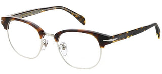David Beckham DB 1012 men Havana Geometric Eyeglasses