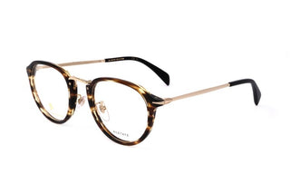 David Beckham DB 1014 men Havana Round Eyeglasses