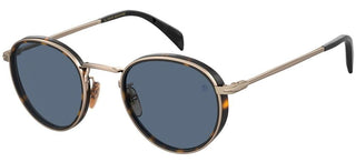 David Beckham DB 1033/S men Havana Round Sunglasses