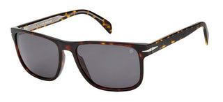 David Beckham DB 1060/S men Havana Squared Sunglasses