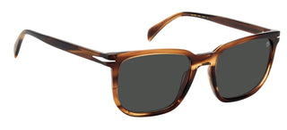 David Beckham DB 1076/S men Brown Squared Sunglasses