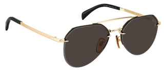 David Beckham DB 1090/G/S men Gold Pilot Sunglasses
