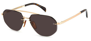 David Beckham DB 1101/G/S men Gold Pilot Sunglasses