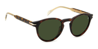 David Beckham DB 1111/S men Havana Round Sunglasses