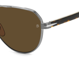 David Beckham DB 1121/G/S men Grey Pilot Sunglasses