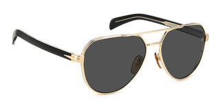 David Beckham DB 1121/G/S men Gold Pilot Sunglasses