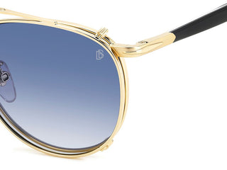 David Beckham Db 1144/cs Men Gold Round Sunglasses