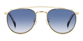 David Beckham Db 1144/cs Men Gold Round Sunglasses