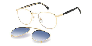 David Beckham Db 1144/cs Men Gold Round Sunglasses