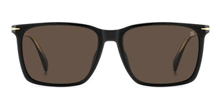 David Beckham DB 1145/G/S men Black Rectangle Sunglasses